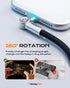 240W 180 6.6ft chubbycable Chubby RotateX Dual Rotating Fast Charging Cable with LED Light Soft Silicone USB C Cable