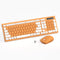 RECCAZR Wireless Keyboard and Mouse Combo, 2.4G Full-Sized Keyboard and Mouse Cordless, 3