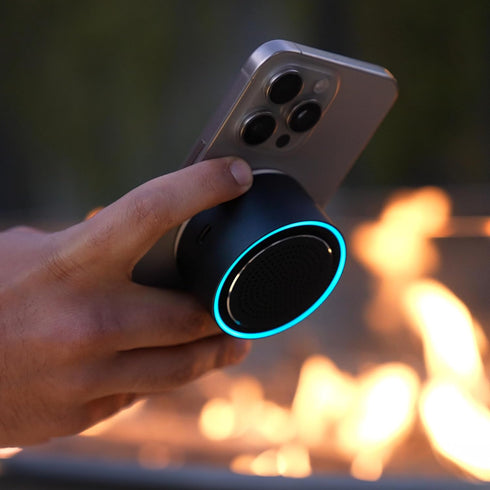 MagBeat Bluetooth Speaker + Wireless Charger with Magnetic Mount (Graphite)