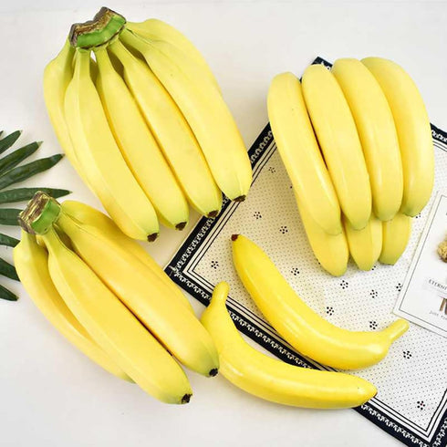 Vacumist Scene,18x4x4cm (1 Artificial Banana Fake Fruit Foam Prop for Home Decoration,Storefront Display or Photography