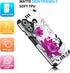 TJS Hybrid Shockproof Case for Boost Mobile Celero 5G 2024 (3rd Version), Metallic Brush Finish with Tempered Glass