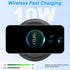XMSJSIY Desktop Embedded Wireless Charger, 3-in-1 Multifunctional Pop-Up 10W Fast Charging USB Charger for Smartphone