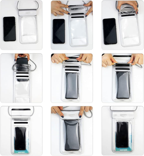 LUCKY Fish Finder Waterproof Case, Portable Water Resistant Mobile Bag for Handheld Devices