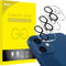 JETech 3-Pack Camera Lens Protector for iPhone 12 6.1", 9H Tempered Glass, HD Clear, Anti-Scratch, Case Friendly, Night