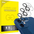 JETech 3-Pack Camera Lens Protector for iPhone 12 6.1", 9H Tempered Glass, HD Clear, Anti-Scratch, Case Friendly, Night