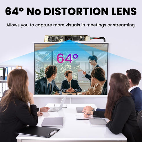 ELP 8mp 4K 2448P (64 USB Camera Module with Microphone PC Camera for Computer Lightburn Camera for Laser Engraver Mini