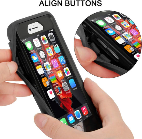 MAXCURY Heavy Duty Shockproof Case for iPhone 6/6S (4.7") with Built-in Screen Protector, Black