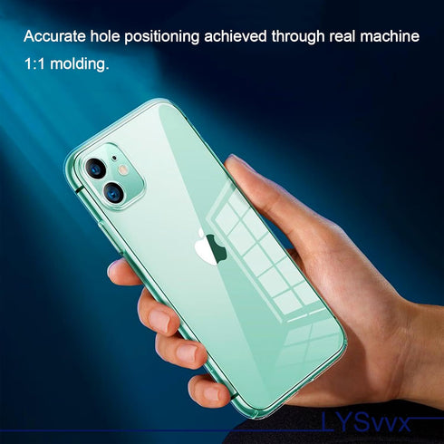 LYSvvx 11 6.1-inch, 360 Phone Case for iPhone Full Body Cover, Shockproof Bumper and Anti-Scratch, Slim