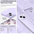 SURPHY iPhone 14 Case with Screen Protector (Camera Protection + Soft Microfiber Lining) Liquid Silicone Phone Case 6.1