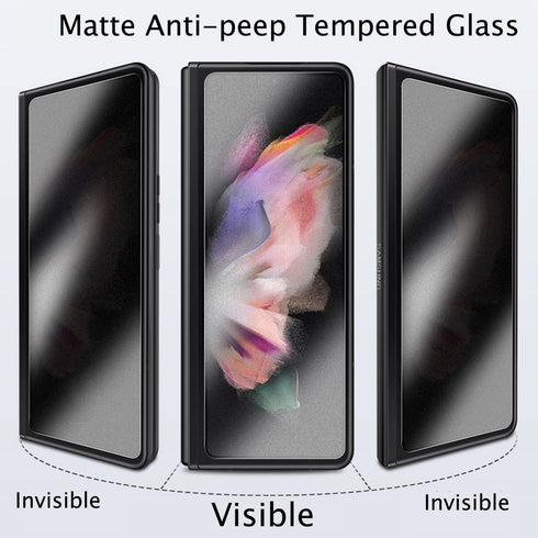 2+1 Pack Privacy Screen Protector for Samsung Galaxy Z Fold 5 5G 2023 - Anti-Peep, 2PCS Outside + 1PCS Inside