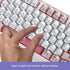 CaseBuy Desktop(110 Pack) Glass Keyboard Cover Stickers for Long Nails - Ultra Clear Raised Keyboard Stickers