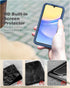 FNTCASE Samsung Galaxy A15-5G Case, Rugged Shockproof Silicone Cover with Built-in Screen Protector (Blue)