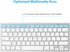 OMOTON Bluetooth Keyboard for iPad 10th Generation, 10.2 (9th/8th/7th), Pro 13/12.9/11, Air 13/11, Mini, White