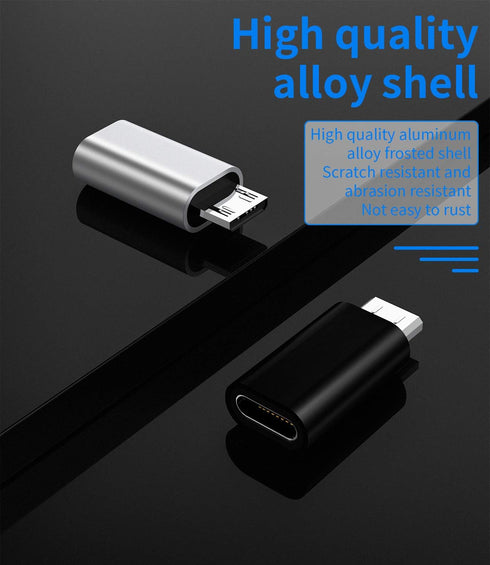 3Pack Compatible Lightning Female to Micro USB Male Adapter for iPhone 7 8 Plus x xr xs, iPad, Samsung Galaxy S7 S6 Edge
