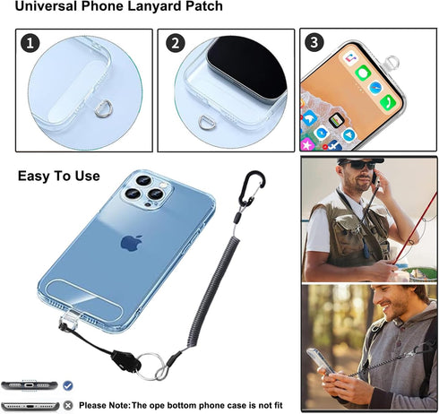 EZHIZHEYU Backpack Magnetic Cellphone Holder For Strap - Phone Shoulder Strap Clamp Mount with Phone Protected Lanyard