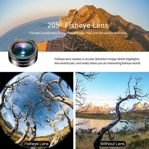MIAO LAB 11 in 1 Phone Camera Lens Kit, Wide Angle, Macro, Fisheye, ND32, Kaleidoscope, CPL, Color Lens