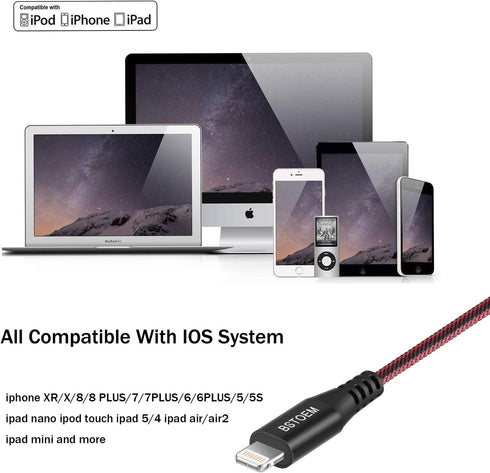 Short Lightning Cable 2Pack, 7Inch USB Charging Cord for Apple, iPhone Charger 14/13/12 Pro/11/Xs Max/Xr/X/8/7/6/6s