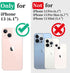 Cozycase Compatible with iPhone 13 Waterproof Case - Full Body Dustproof Shockproof Built-in Screen Protector Rugged Waterproof Case for iPhone 13 6.1 Inch Black