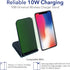 10W Dual Coil Qi Wireless Charger Stand - Fast Wireless Phone Charging Stand for iPhone and Samsung Galaxy Phones - USB