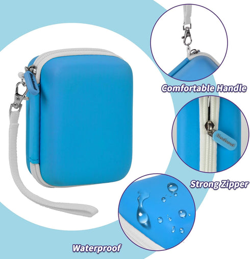 Boobowl Digital Camera Case for Yifecial, EROOLU, Kodak Pixpro, Canon PowerShot, and Sony Kids Cameras (Blue)