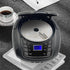 LONPOO Portable Boombox, CD Player, Bluetooth, USB, MP3, AUX, FM Radio, Built-in Stereo Speakers, Carrying Handle, LCD