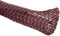 Alex Tech 10ft Cord Protector Wire Loom Tubing, 3/8 inch Split Sleeving for USB Cable, Blackred