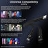 USB C to 3.5mm Headphone and Charger Adapter for Samsung Galaxy A55 A35 S24 S23 Ultra A15 A54 S22 S21, 2 in 1 Dongle