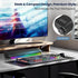 GTIMLMC Computer Speakers for Desktop, Stereo Sound PC Speakers with RGB LED Light, Type C-USB Input, Easy-Control