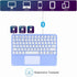 Bluetooth Keyboard, 10-inch Wireless Keyboard with Touchpad, Ultra-Slim Portable Rechargeable for iPad, iPhone, Android