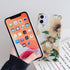 Qokey Flower Design Clear Case for iPhone 11 Pro Max, 6.5 inch, with 360 Degree Rotating Ring Kickstand