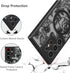 XIZYO Floral Rose Magnetic Case for Samsung Galaxy S24 Ultra - Slim TPU, Shockproof, MagSafe Compatible, Black
