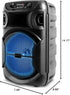 Technical Pro 8 Inch Bluetooth Speaker, 800 Watts with Woofer & Tweeter, Festival PA LED, True Wireless Stereo, 30 Feet