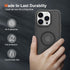 for iPhone 14 Pro (5 in 1) MagSafe Shockproof Anti-Drop Cover Case with Anti-Spy Glass Screen Protector, Camera Lens Protector, and Clean Kits - Complete Protection Bundle (Black)