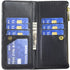 Asuwish Wallet Case for Samsung Galaxy S23 Plus 5G - Leather Flip, Tempered Glass Protector, Credit Card Holder, Black.
