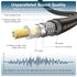 EMK Subwoofer Cable RCA to RCA Audio Cable, 24K Gold-Plated, Supports Amplifiers, Home Theater, Hi-Fi Systems