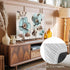 Singingin 65 Inch, Victorian Style Broccoli Butterfly TV Dust Cover Blue Flowers Plant Computer Monitor Cover Dustproof