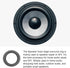 Speaker Foam Edge Surround Rings, Rubber Subwoofer Rings Replacement Parts, 5.5 inch/Black, 2Pack