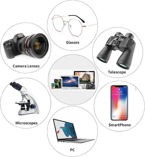 UpTuoLi 10Pcs Camera Lens Cleaning Kit, Includes Lens Brush Pen, Air Blower, Microfiber Cleaning Cloth, Soft Brush