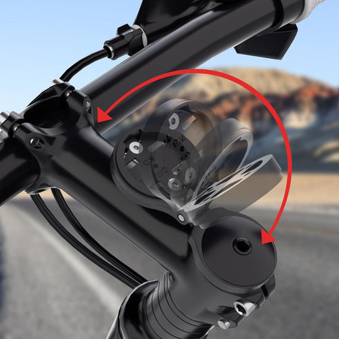 Bike Stem Computer Mount, Adjustable Out Front Mount for Garmin Edge 25 130 200 500 510 520 800 810 820 1000 1030