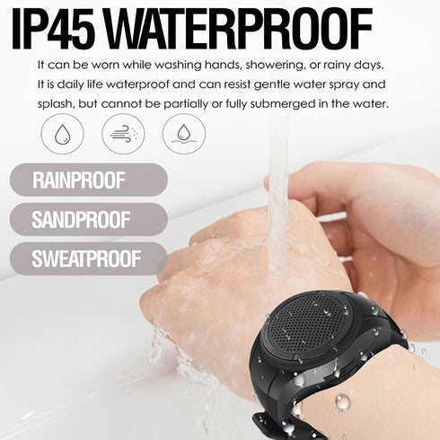 Frewico X10 MP3 Wearable Portable Waterproof Bluetooth Speaker Watch Clip Speaker Player Handsfree Clear Call