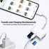 WZDYFL 15-17, 4-in-1 3 SD Card Reader for iPhone USB C SD Card Reader iPhone with SD/TF/USB-A Slots & Charging Port