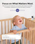 Hugolog 3K 5MP Indoor Security Camera with Auto-Focus, Ideal for Baby Monitor/Pet Camera, Starlight Night Vision, AI