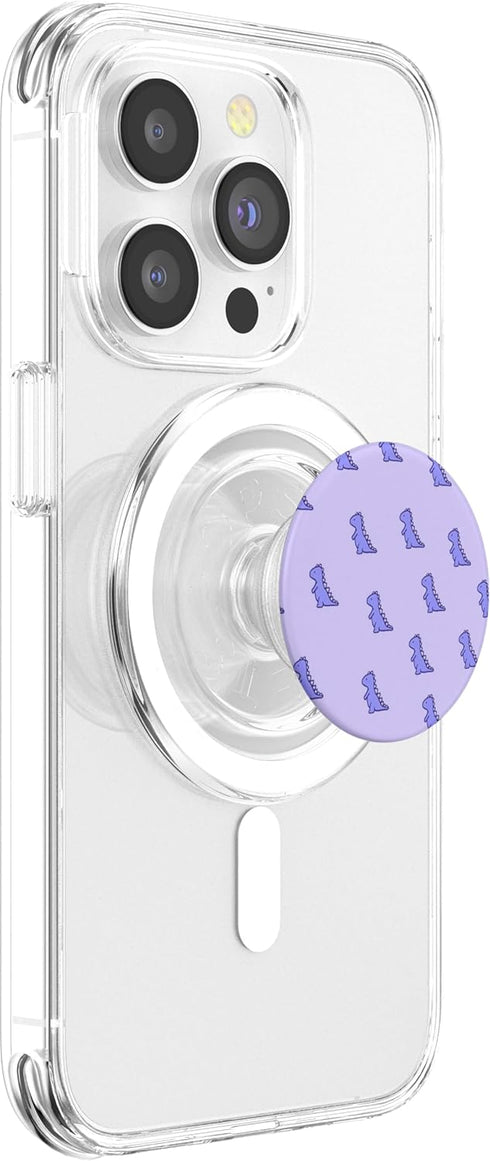 Cute Purple Grip Dino T Rex For Dino Lovers Funny & Cute Dinosaur T Rex Purple Dino in Purple for Girls PopSockets