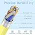 Extra Long USB C to USB C Cable 10FT/6FT/3FT, 60W Fast Charging Braided Cord for MacBook Pro, iPhone 15, Galaxy S23.