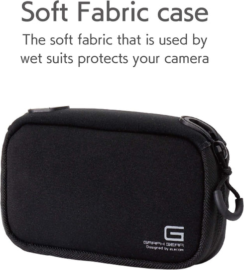 ELECOM DGB-062BUD Blue Neoprene Digital Camera Case, M Size