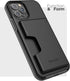 ENCASED Protective Wallet Case for iPhone 12 Pro Max with Card Holder, Black