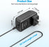8.5V AC DC Adapter for Hurricane Spin Scrubber Brush HSS1 HSSI JF-DY085030, BLACK, FQSD-240415-029