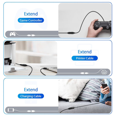 6FT Hub/Headset,High USB3.0 USB Extension Cable USB Male to Female Extender Cord for Keyboard/Mouse/Flash