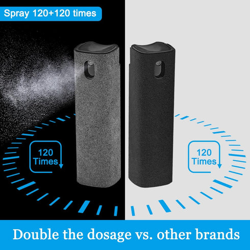 2 Pack Screen Cleaner Spray and Wipe for Laptop Monitor and Car Screens, Phone Touchscreen Mist Cleaning Kit for