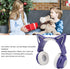 PUSOKEI RGB Cat Ear Headphone, Stereo Cute Gaming Bluetooth Headphones with 3.5mm Cable, Over Ear, Adjustable LED Light
